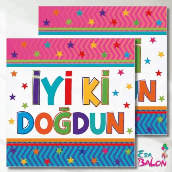 Peçete Funstar İyi Ki Doğdun Baskılı 16'lı