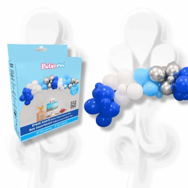 Balon Dekorasyon Seti Asorti 70'li Erkek