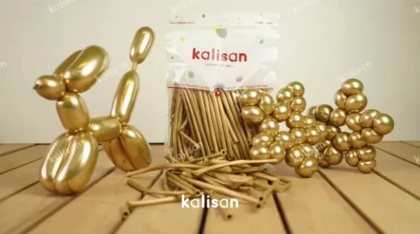 Sosis Balon 260'lık Kalisan Krom Altın 50'li