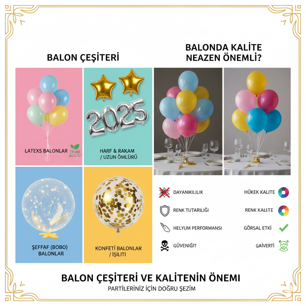 Balon, Parti Süsleri, Organizasyon, Doğum Günü, Açılış Süsleme, Lateks Balon, Folyo Balon, Bobo Balon, Konfeti Balon, Helyum Gazı, Parti Malzemeleri, Dekorasyon, Era Balon